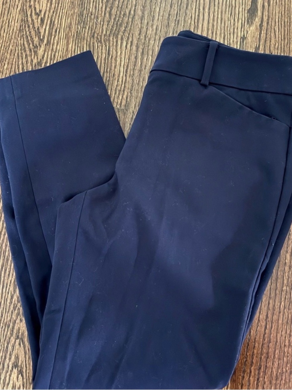 LOFT Julie Skinny Ankle Pants Navy Blue Size 2